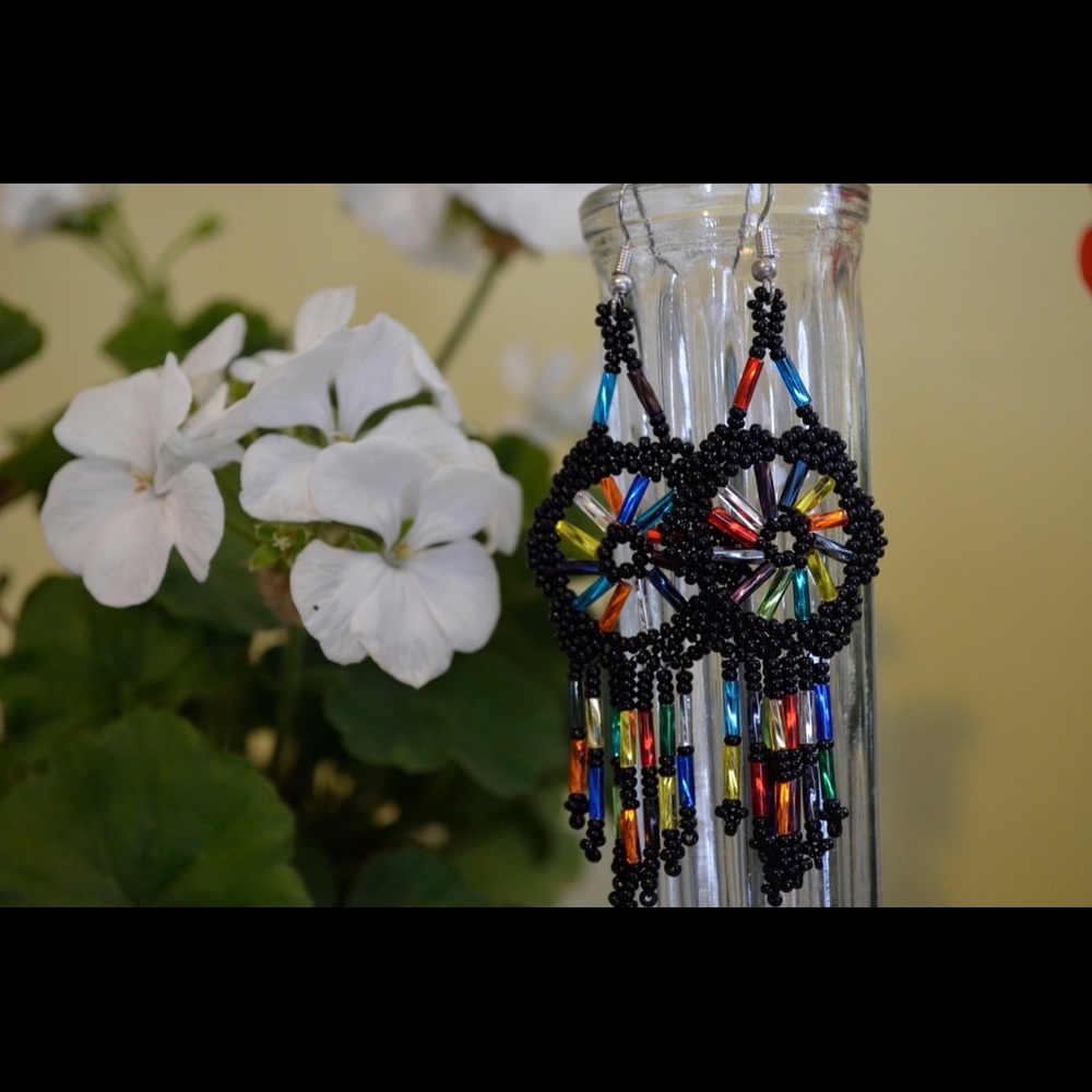 Mexican Huichol Earrings
